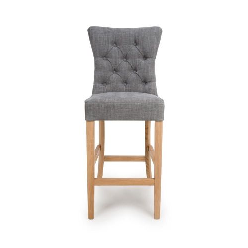 Furniture Link Eaton Grey Bar Chair in Pair
