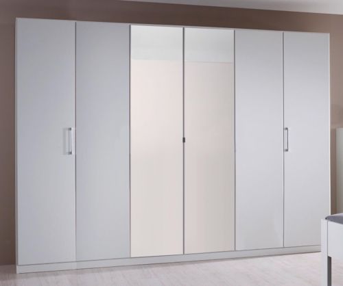 Rauch Ellesse Sonoma Oak Colour Carcase with Sonoma Oak Colour Front 6 Door 2 Mirror Wardrobe