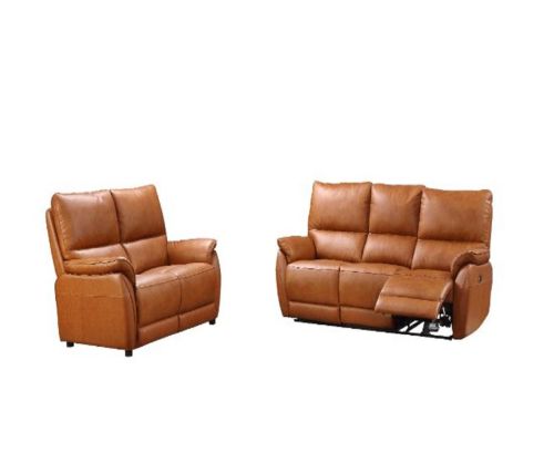 Furniture Link Esprit Tan Leather 3 Seater Sofa