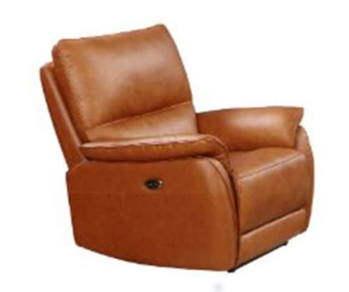 Furniture Link Esprit Tan Leather Power Recliner Armchair