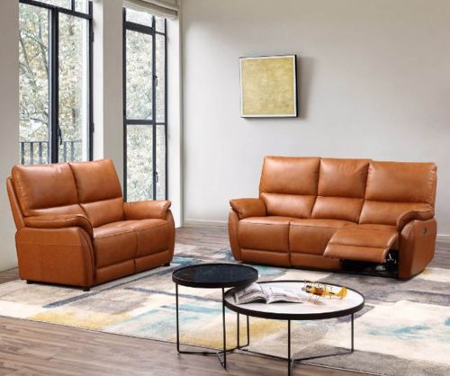 Furniture Link Esprit Tan Leather 3+2 Sofa Set