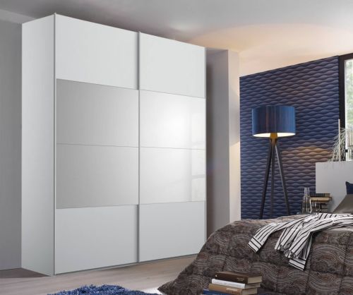 Rauch Filo Alpine White Carcase with Alpine White Front 2 Sliding Door Wardrobe