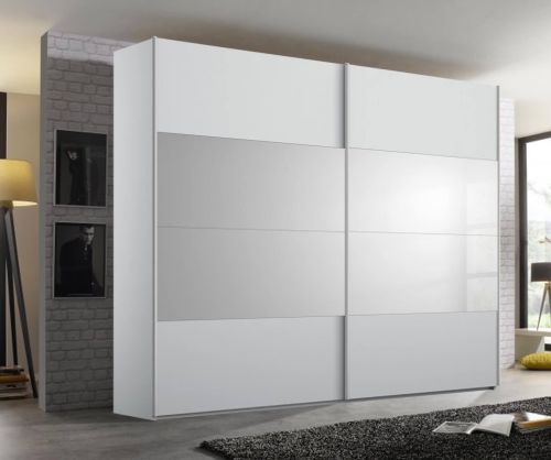 Rauch Filo Alpine White Carcase with Alpine White Front 2 Sliding Door Wardrobe (W271cm)