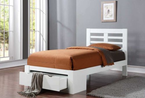 Flintshire Furniture New Bretton White Wooden Bed Frame