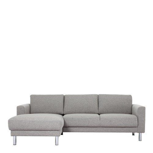 FTG Cleveland NOVA Light Grey Chaiselongue Sofa (LH)
