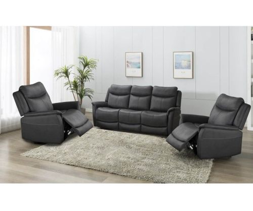 Furniture Link Arizona Slate Fabric 3+1+1 Sofa Set
