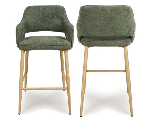 Furniture Link Eden Green Bar Chair in Pair