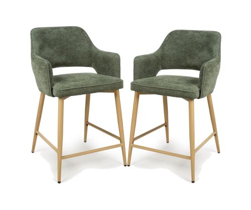 Furniture Link Eden Green Counter Chair in Pair