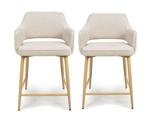 Furniture Link Eden Natural Bar Chair in Pair