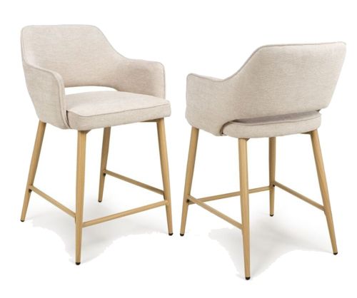 Furniture Link Eden Natural Counter Chair in Pair