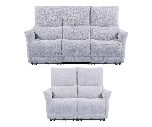 Furniture Link Jagger Dove Fabric Power Recliner 3+2 Sofa Set