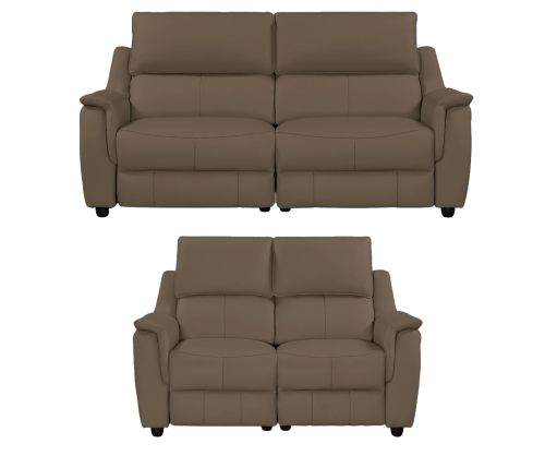 Furniture Link Milano Dark Taupe Power Recliner 3+2 Sofa Set