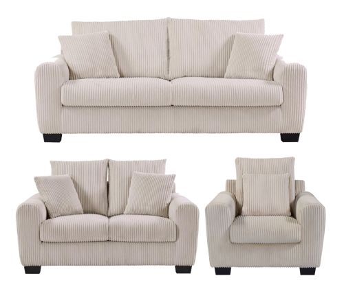 Furniture Link Sloane Mocha Fabric 3+2+1 Sofa Set