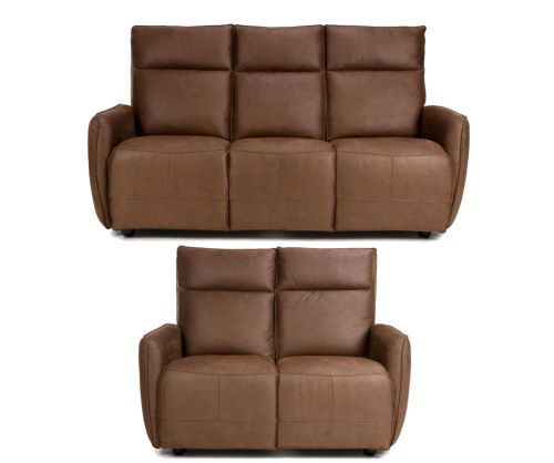 Furniture Link Tucson Brown Heated 3+2 Sofa Set
