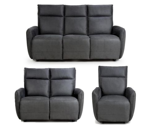Furniture Link Tucson Slate Heated 3+2+1R Sofa Set
