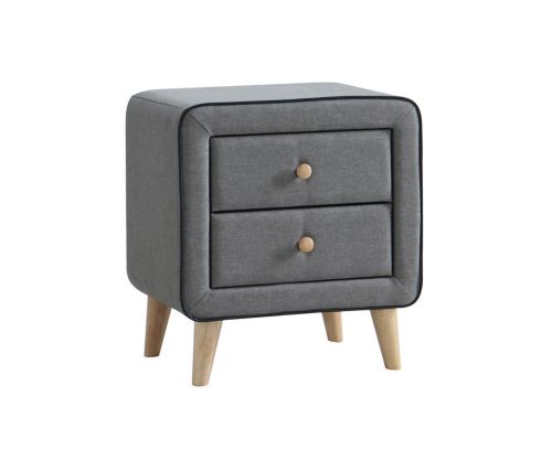 Artisan 3284 Grey Fabric Nightstand