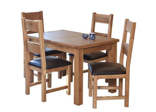 Furniture Link Hampshire Solid Oak Extending Dining Table Only