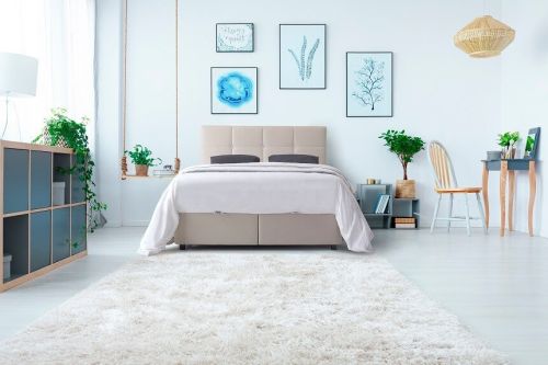 Furniture Link Harry Linen Fabric Bed Frame