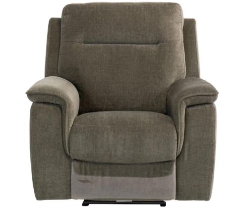 World Furniture Havana Green Herringbone Fabric Electric Recliner Chair