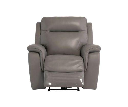 World Furniture Havana Grey Leather Electric Recliner Chair