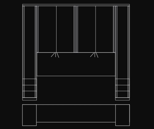 Wiemann Luxor3 Wooden Overbed Unit Suggestion 3&4
