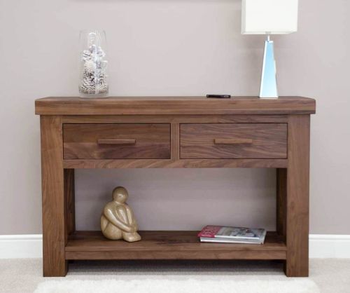 Homestyle GB Walnut 2 Drawer Hall Table