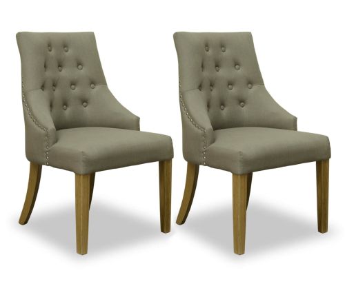 Homestyle GB Comfort Fabric Dining Chair in Pair