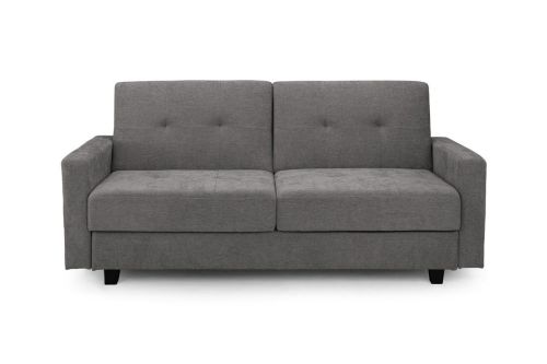 Caldo Dark Grey Fabric 3 Seater Sofa Bed