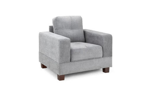 Aylin Grey Fabric Armchair