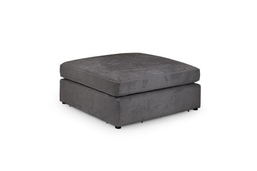 Landos Grey Fabric Footstool