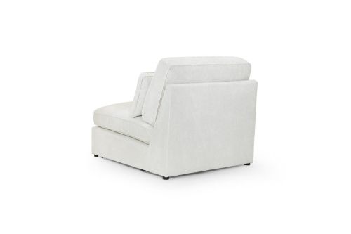 Landos Ivory Fabric Modular Armless Piece