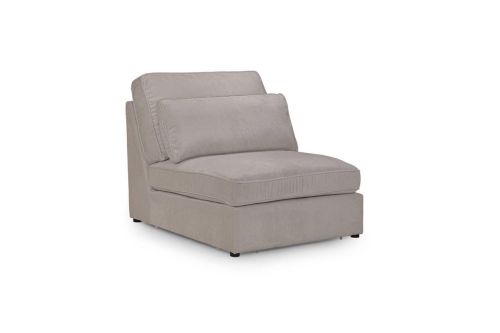 Landos Mocha Fabric Modular Armless Piece