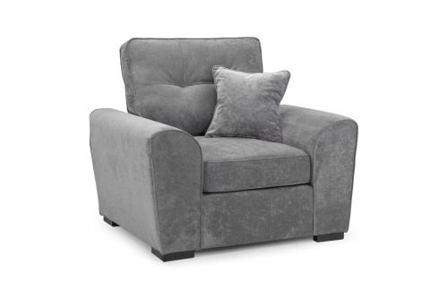 Lorcan Grey Fabric Armchair