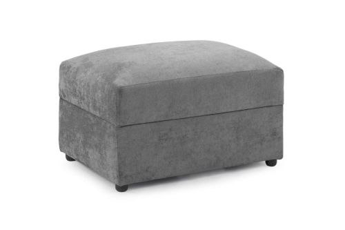 Lorcan Grey Fabric Footstool