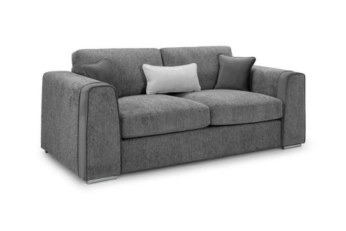 Valante Grey Fabric 3 Seater Sofa