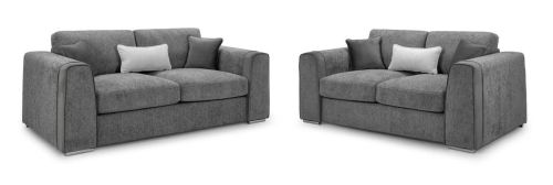 Valante Grey Fabric 3+2 Sofa Set