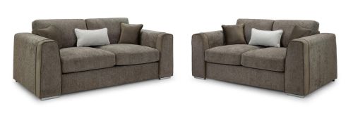 Valante Mocha Fabric 3+2 Sofa Set