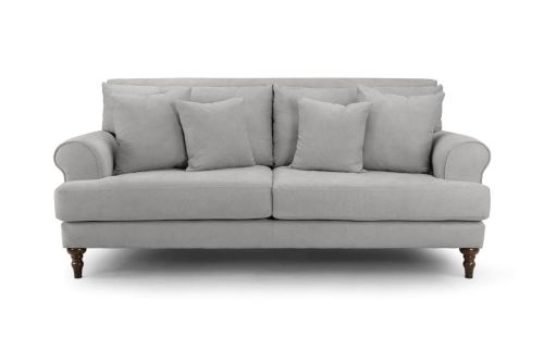 Vinson Grey Fabric 3 Seater Sofa 