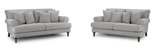 Vinson Grey Fabric 3+2 Sofa Set