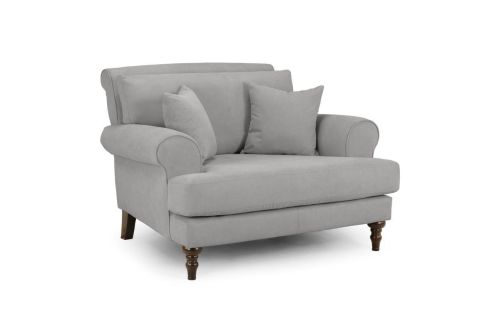 Vinson Grey Fabric Armchair