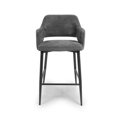 Furniture Link Ted Grey Bar Chair in Pair