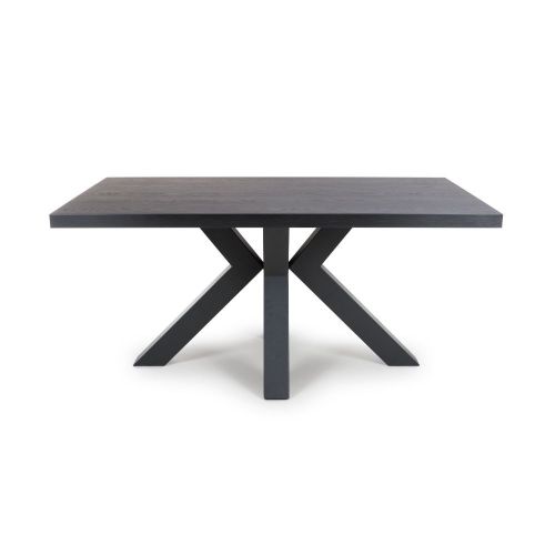 Furniture Link Colorado Black Ash Dining Table Only - 160cm