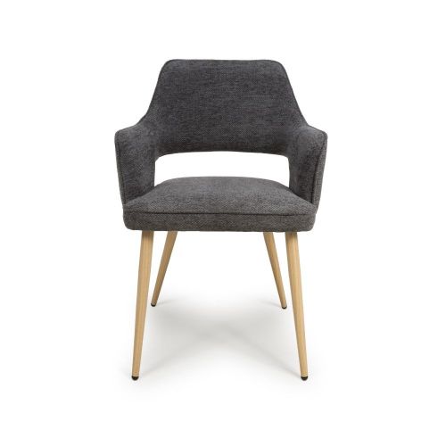 Furniture Link Eden Grey Dining Chair in Pair
