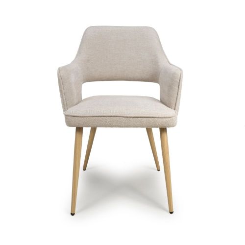 Furniture Link Eden Natural Dining Chair in Pair