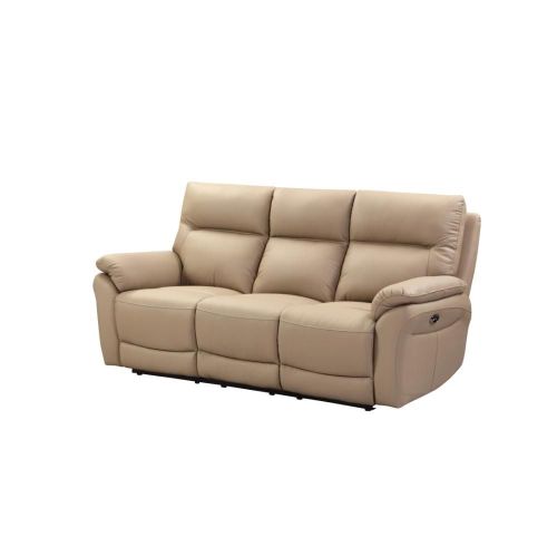 Furniture Link Foster Latte Power Recliner 3 Seater Sofa