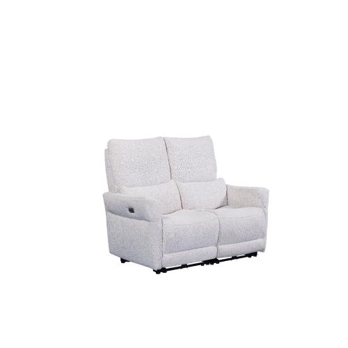 Furniture Link Jagger Biscuit Fabric Power Recliner 2 Seater Sofa