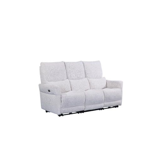 Furniture Link Jagger Biscuit Fabric Power Recliner 3 Seater Sofa
