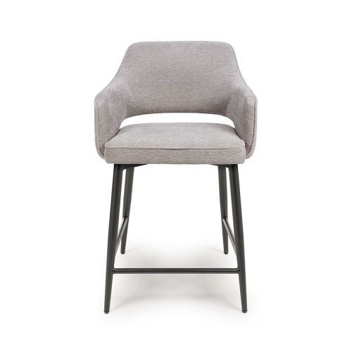Furniture Link Ted Pewter Counter Chair in Pair