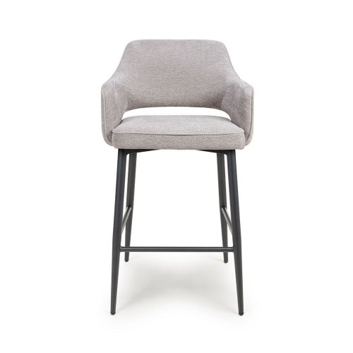 Furniture Link Ted Pewter Bar Chair in Pair