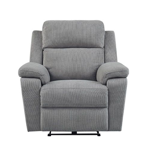 Furniture Link Tyler Stone Fabric Power Recliner Armchair